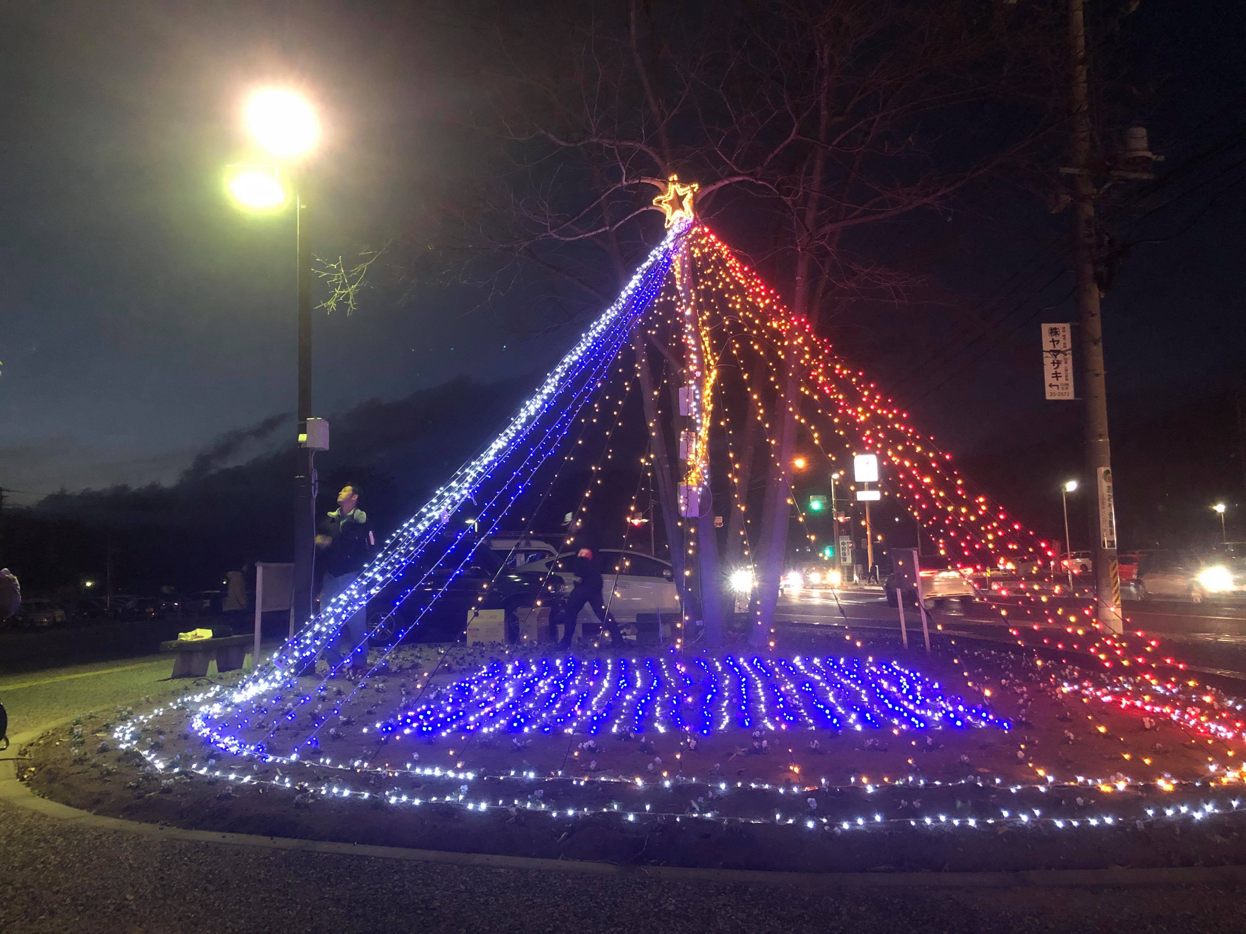 信濃国分寺駅前クリスマスイルミネーション